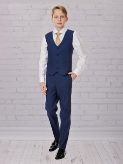 Брюки для мальчика Slim Fit Дэвид (ШФ-953) светло-синего цвета