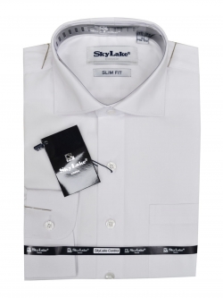Сорочка для мальчика Classic Slim Fit (ШФ-1210/1) белого цвета