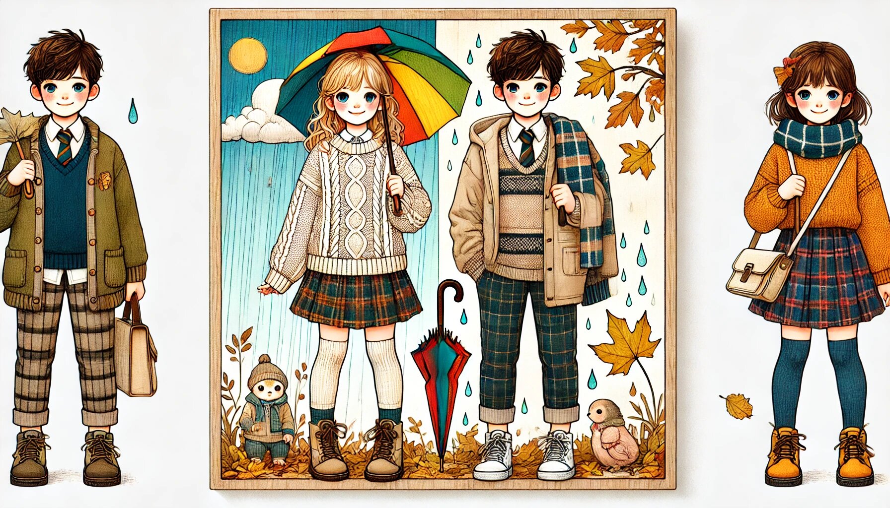 Осенняя школьная форма: как одевать ребенка в переменчивую погоду