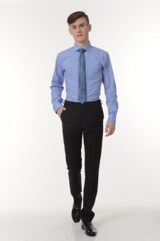 Брюки для мальчика Slim Fit Дэвид (ШФ-870) черного цвета