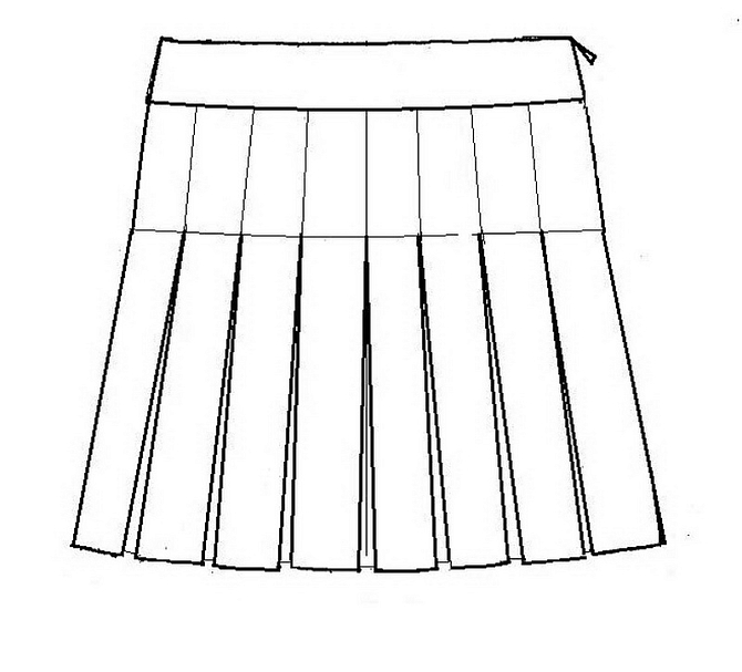 Школьная юбка Сапфир (ШФ-1198)