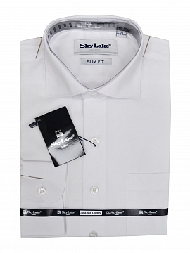 Сорочка для мальчика Classic Slim Fit (ШФ-1210/1) белого цвета