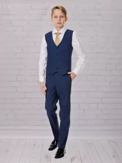 Брюки для мальчика Slim Fit Дэвид (ШФ-953) светло-синего цвета